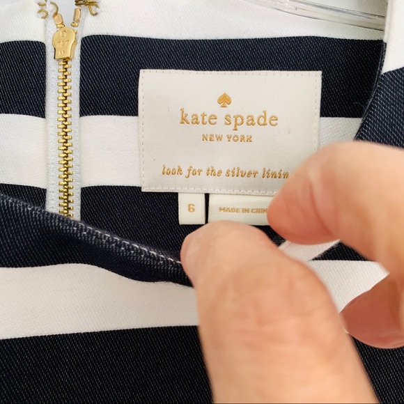 KATE SPADE NEW YORK YARN DYED SHIFT DRESS SIZE 6 - Picture 6 of 6